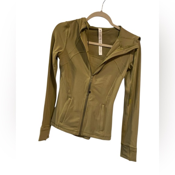 NWT Lululemon hooded Jerome jacket nulu BRONZE GREEN Size 4